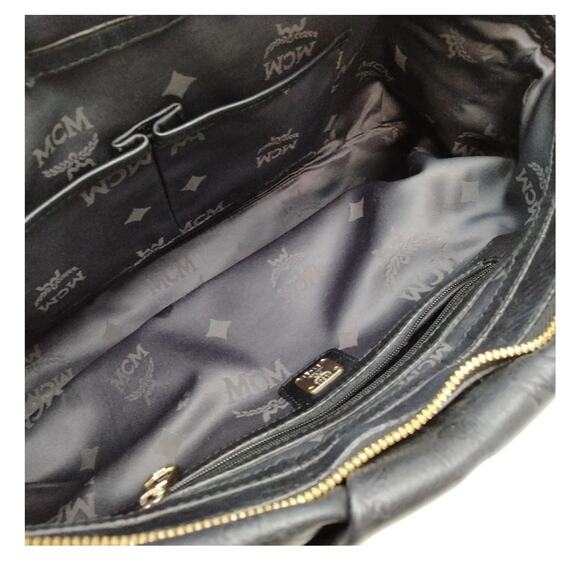 MCM Hand Bag  Black Leather - Picture 9 of 10